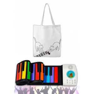 Rainbow Roll Up Piano For Kids