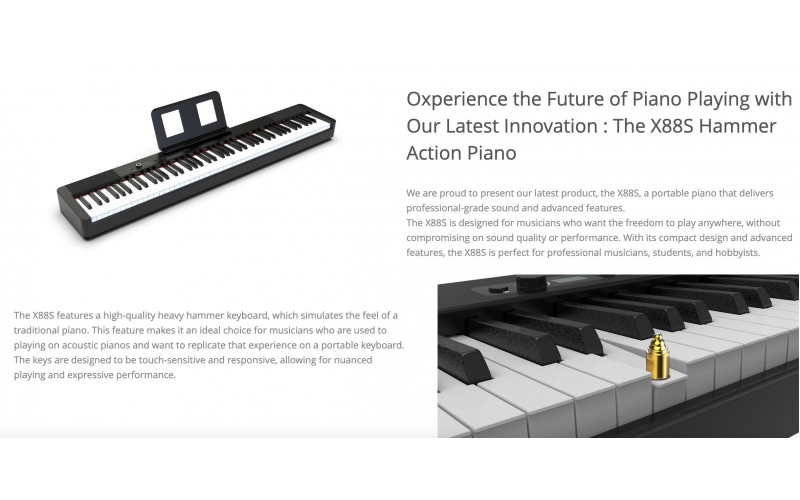 Hammer Action Digital Piano